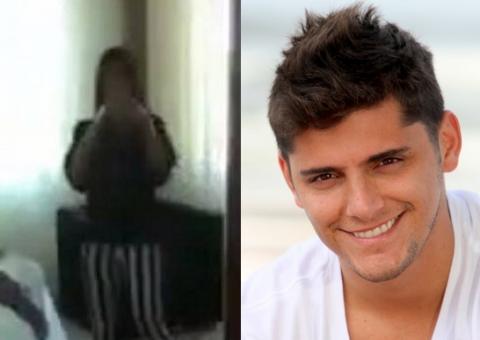 Bruno Gissoni é filmado dormindo após noite de amor com fã